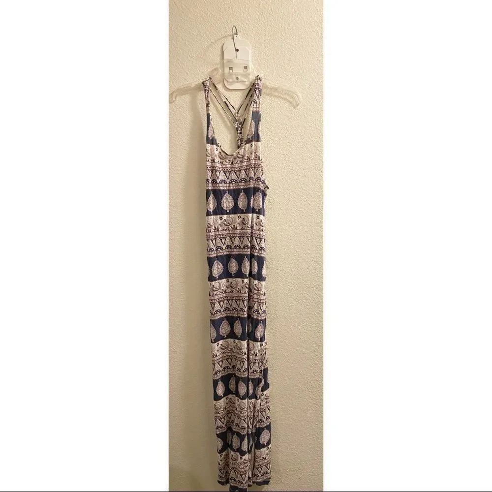 ✨F21 Mixed Pattern Maxi Strap Dress✨ - Picture 2 of 6